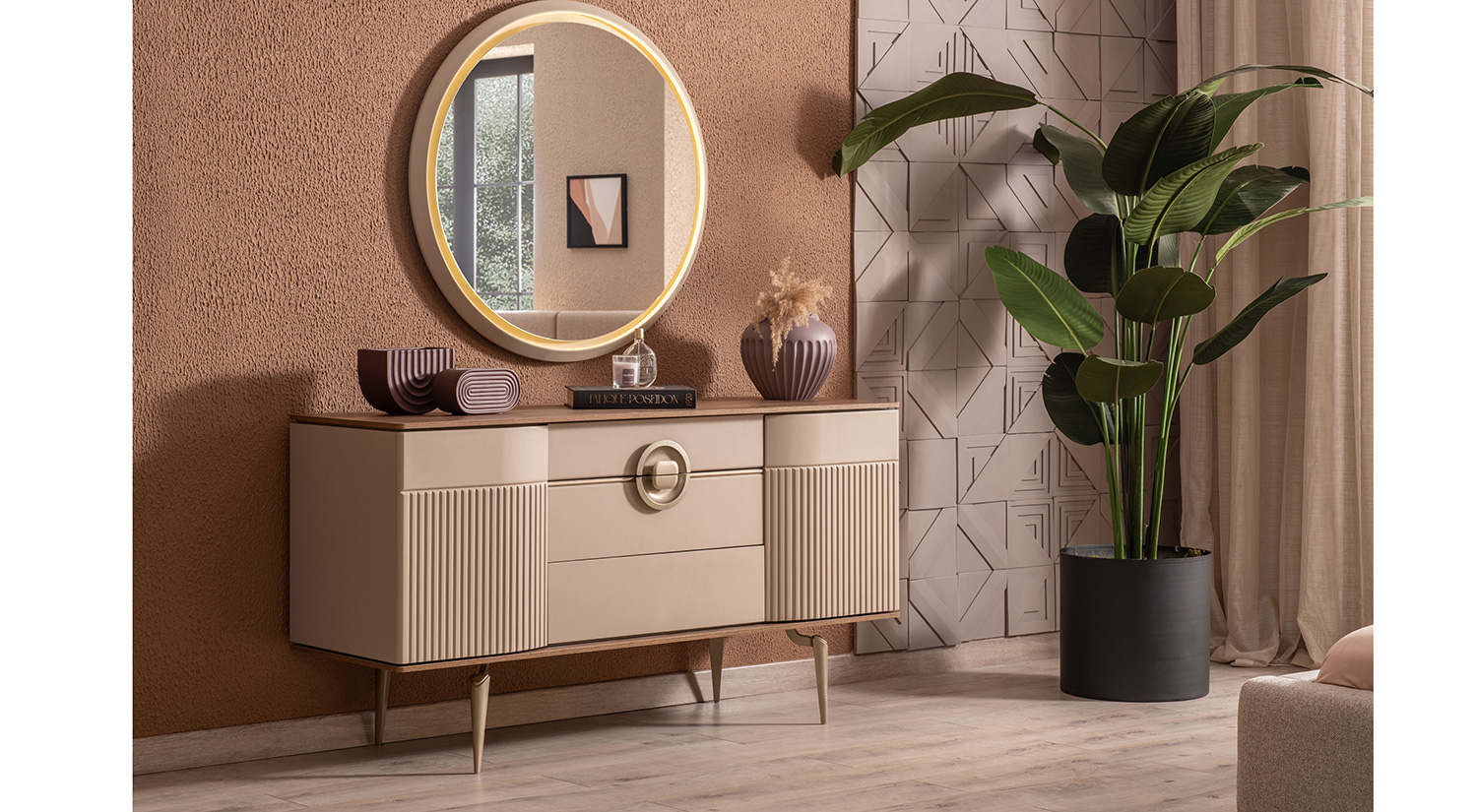 Brand Schminktisch mit Spiegel