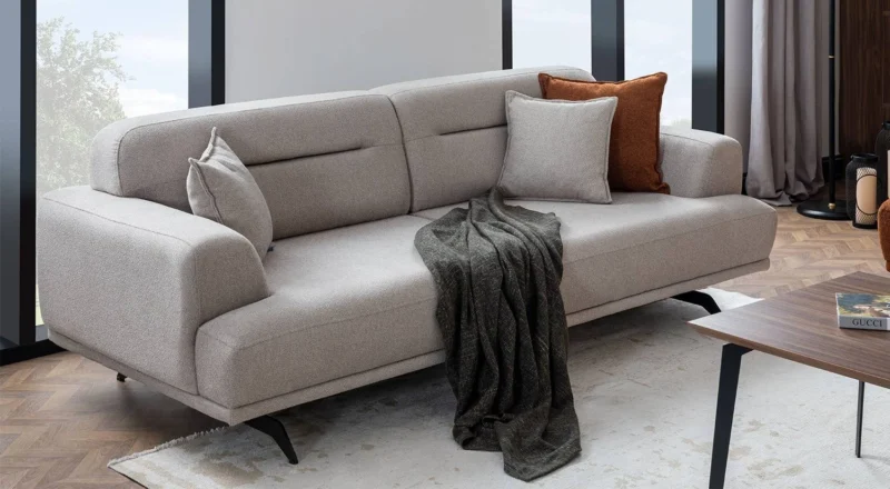 Aqua Dreisitzer-Sofa mit Bettfunktion