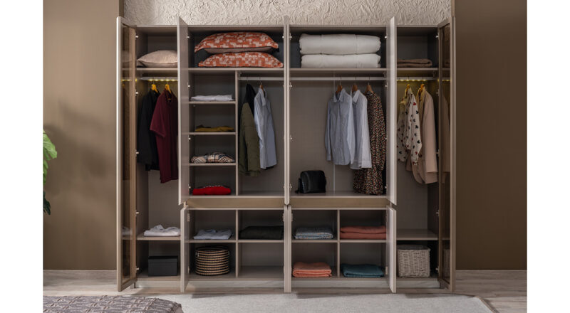 Carmen Kleiderschrank mit 6 Türen
