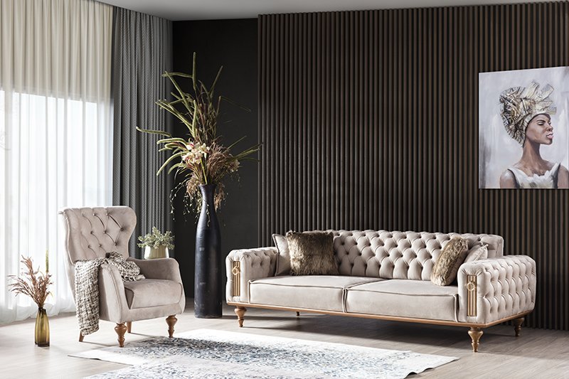 Beyoğlu Zweisitzer-Sofa mit Bettfunktion