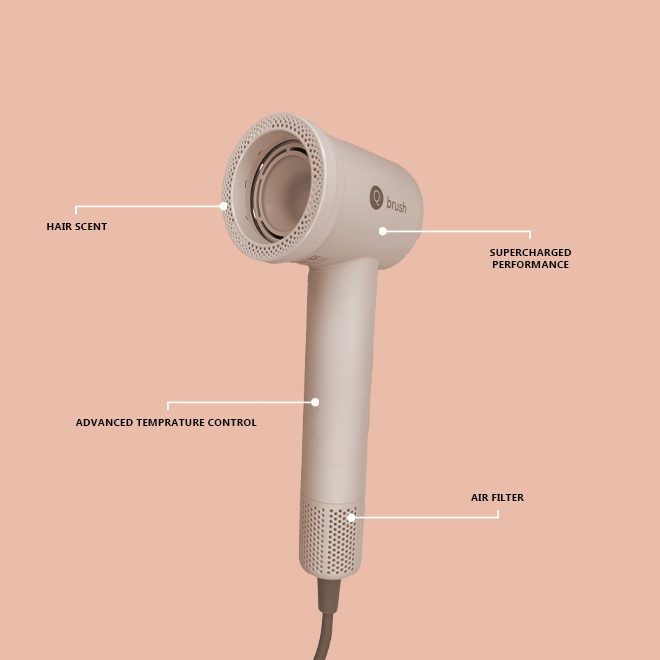 Q brush high speed hair dryer