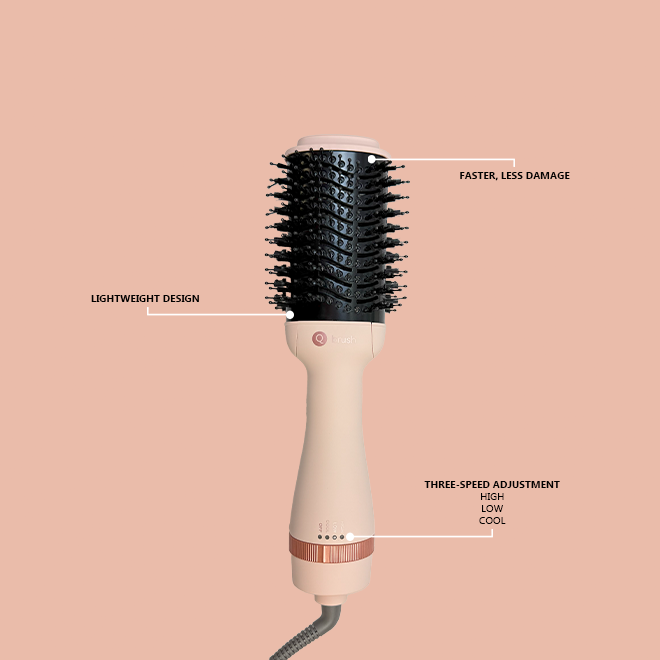 Q brush hair dryer and styler