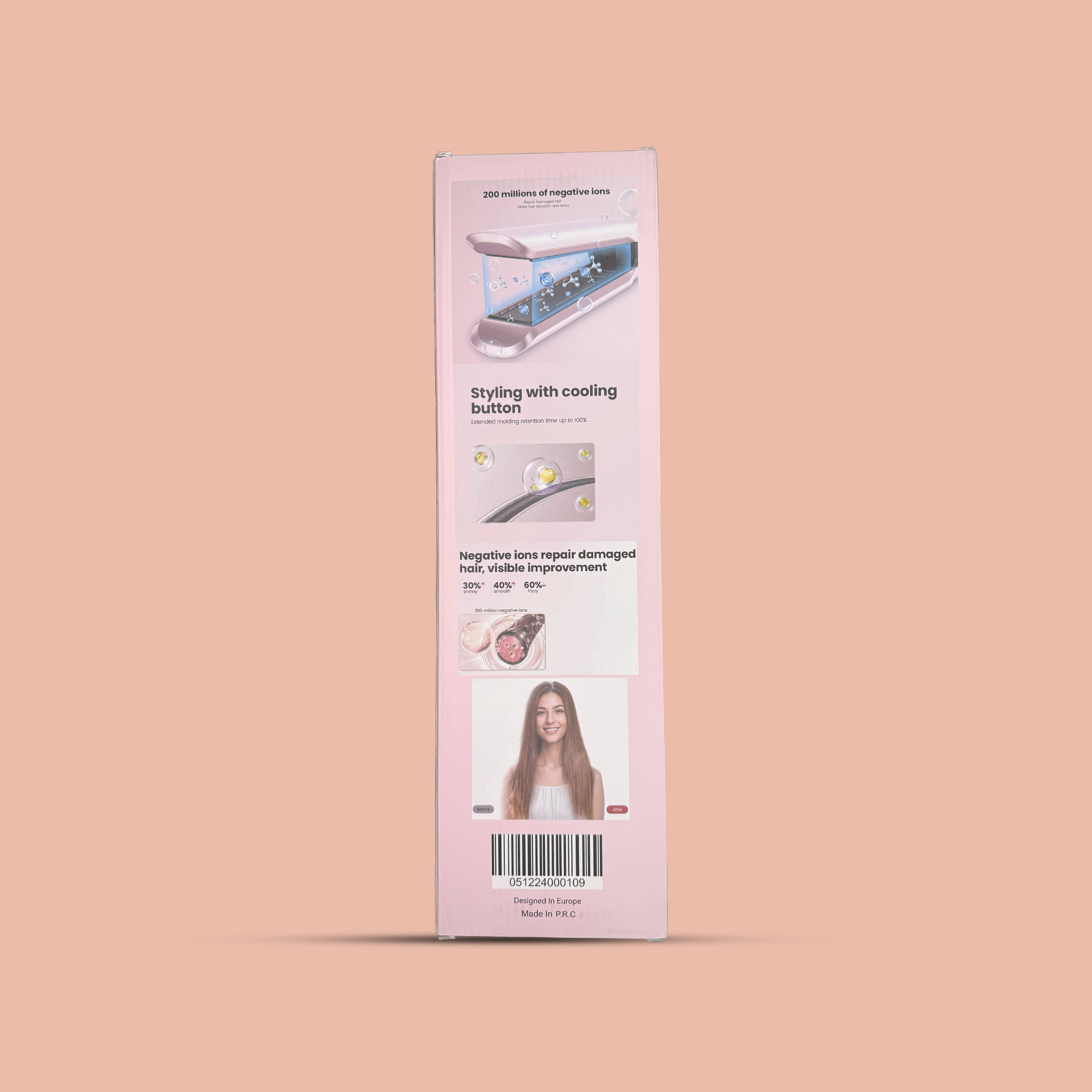 Q brush professional hair straightener