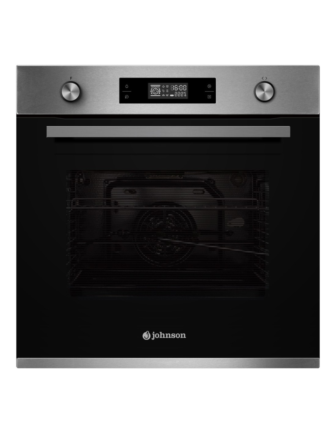 9-FUNCTION PYROLYTIC OVEN – STAINLESS STEEL & BLACK GLASS