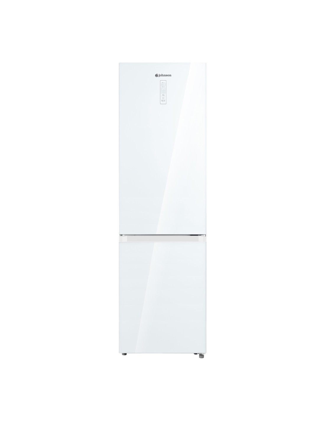 Refrigerator – Combi 202 × 60 cm – E class – White glass