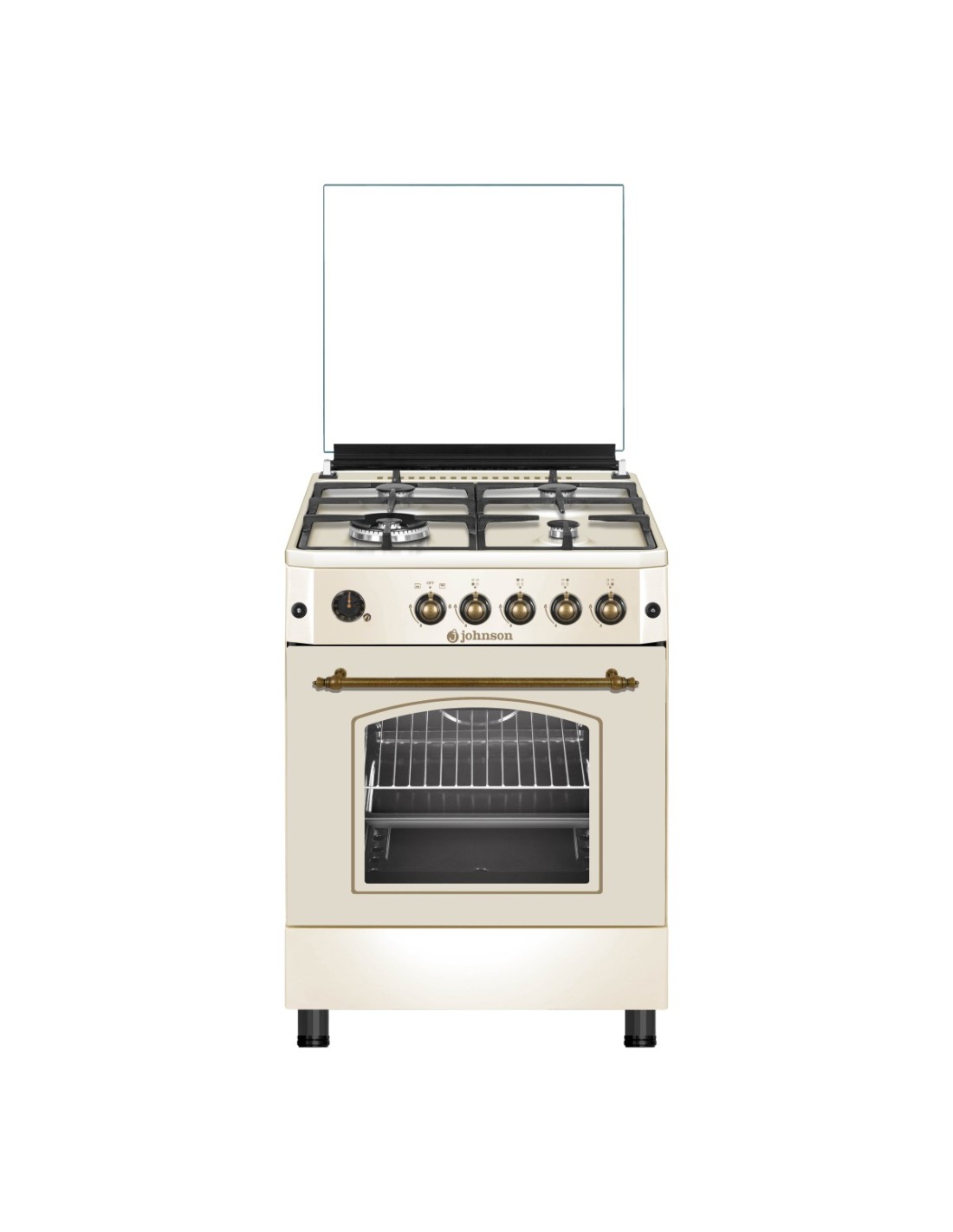Butane gas cooker 60 cm rustic cream