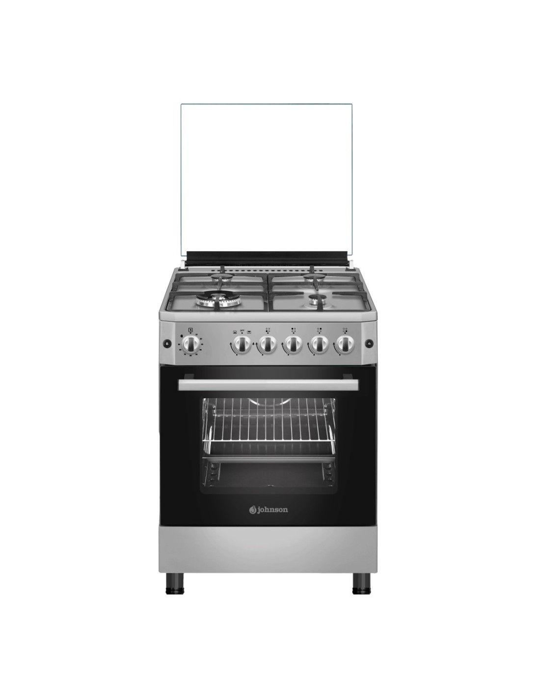 Natural gas cooker 60 cm inox
