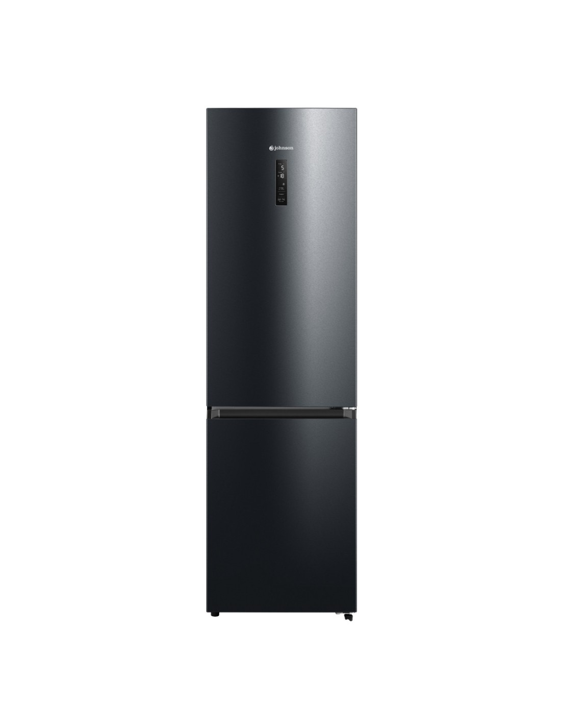 Combi fridge freezer 201 × 60 cm – A class – dark inox