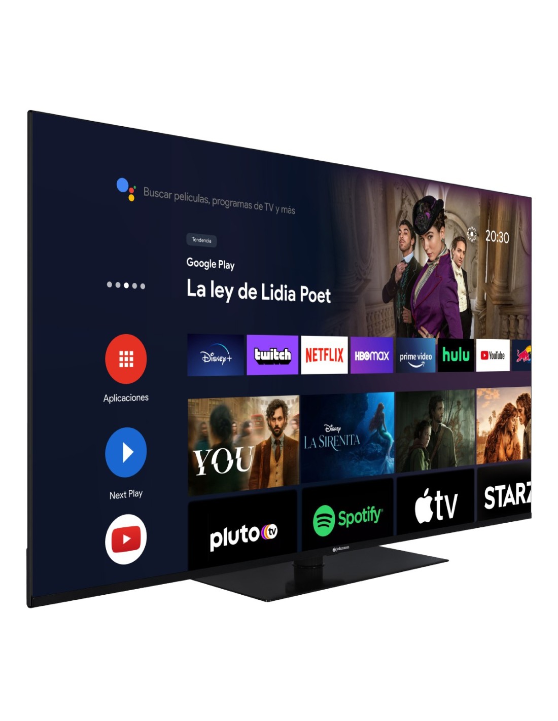 Television 50" QLED 4K Android TV – Black