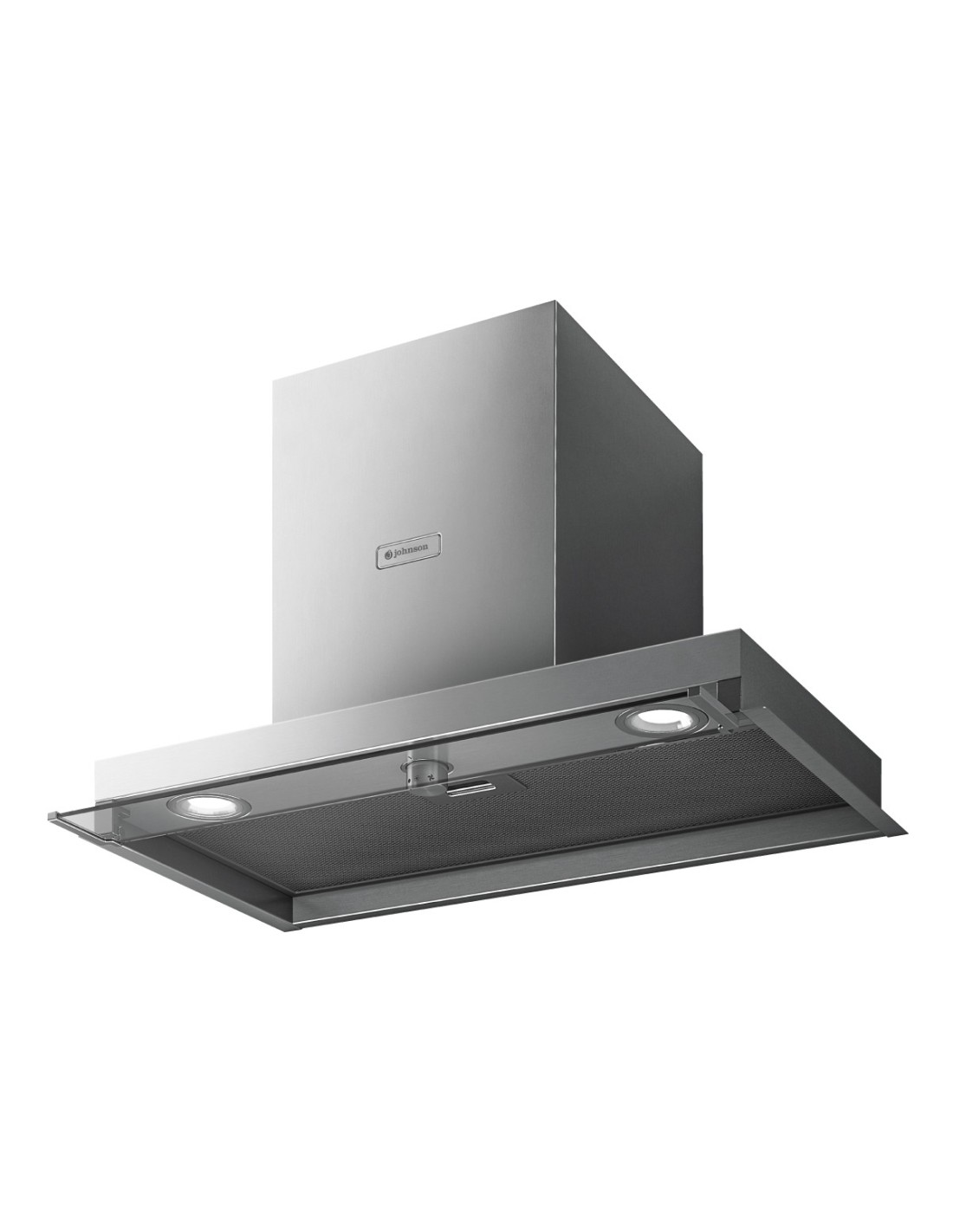 Built-in hood 60 cm inox and glass