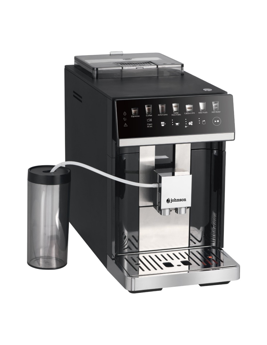 Super-automatic espresso coffee machine 15 bar, 1,450 W, stainless steel - JCOFPRO