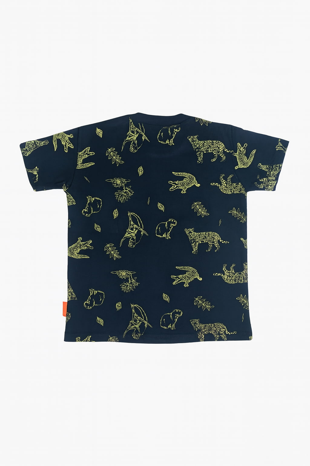 Remera Azul con Estampa Iberá Animales