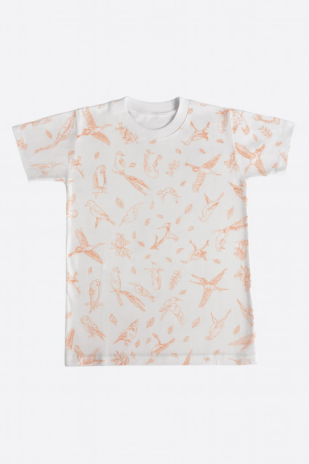 Remera Blanca con Estampa Iberá Aves