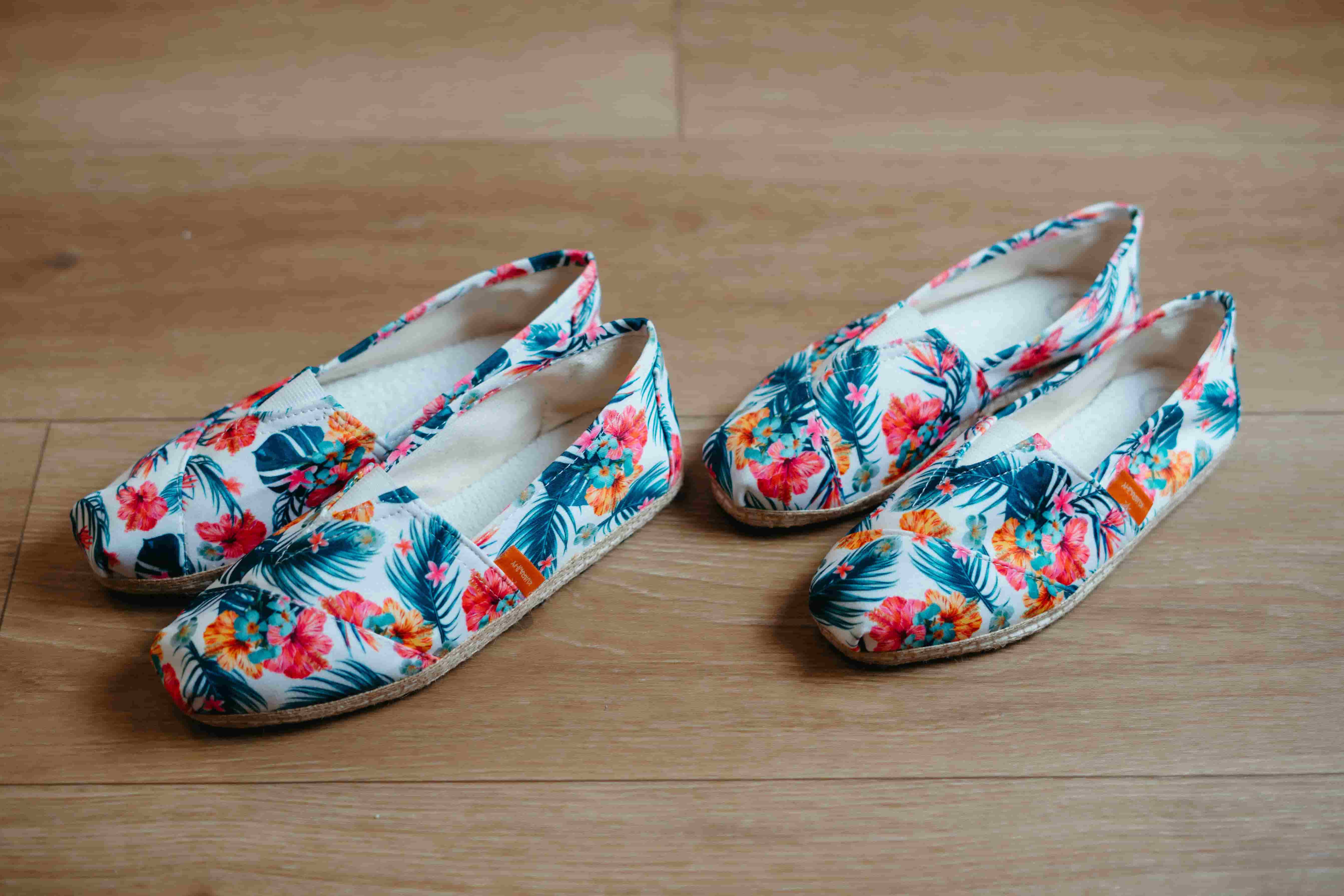 Alpargata Premium Flor Naranja Sustentable