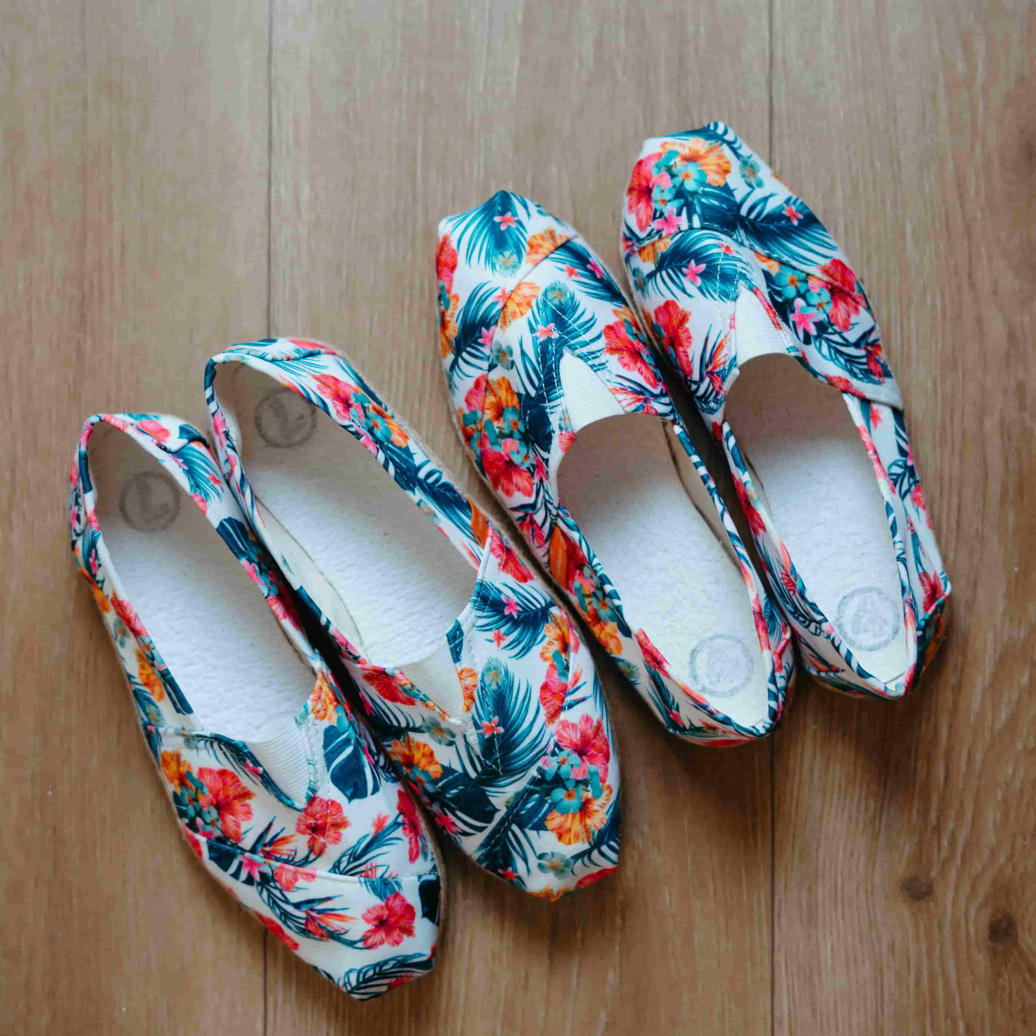 Alpargata Premium Flor Naranja Sustentable