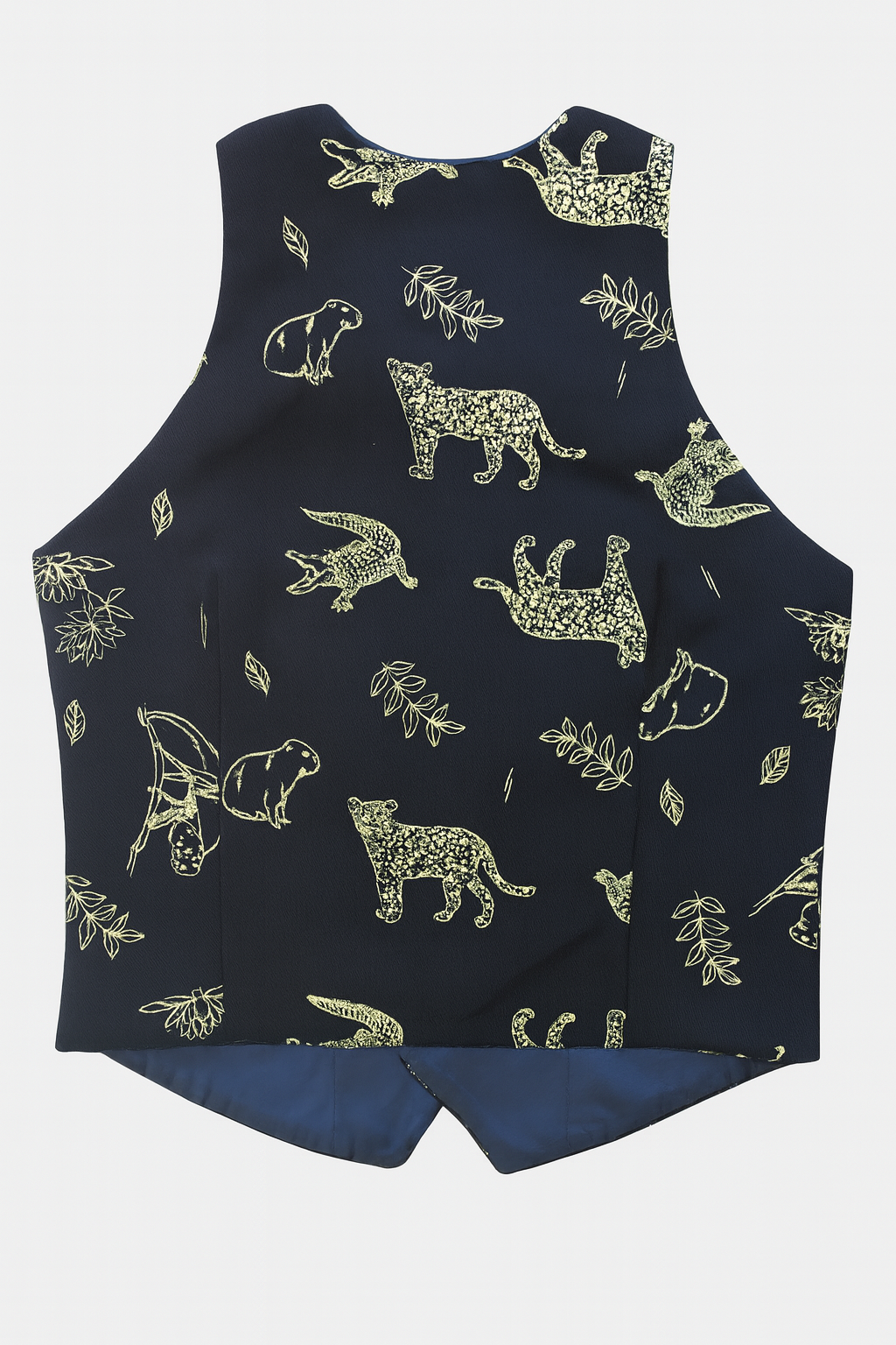 Chalecos Azul estampa ibera para mujer