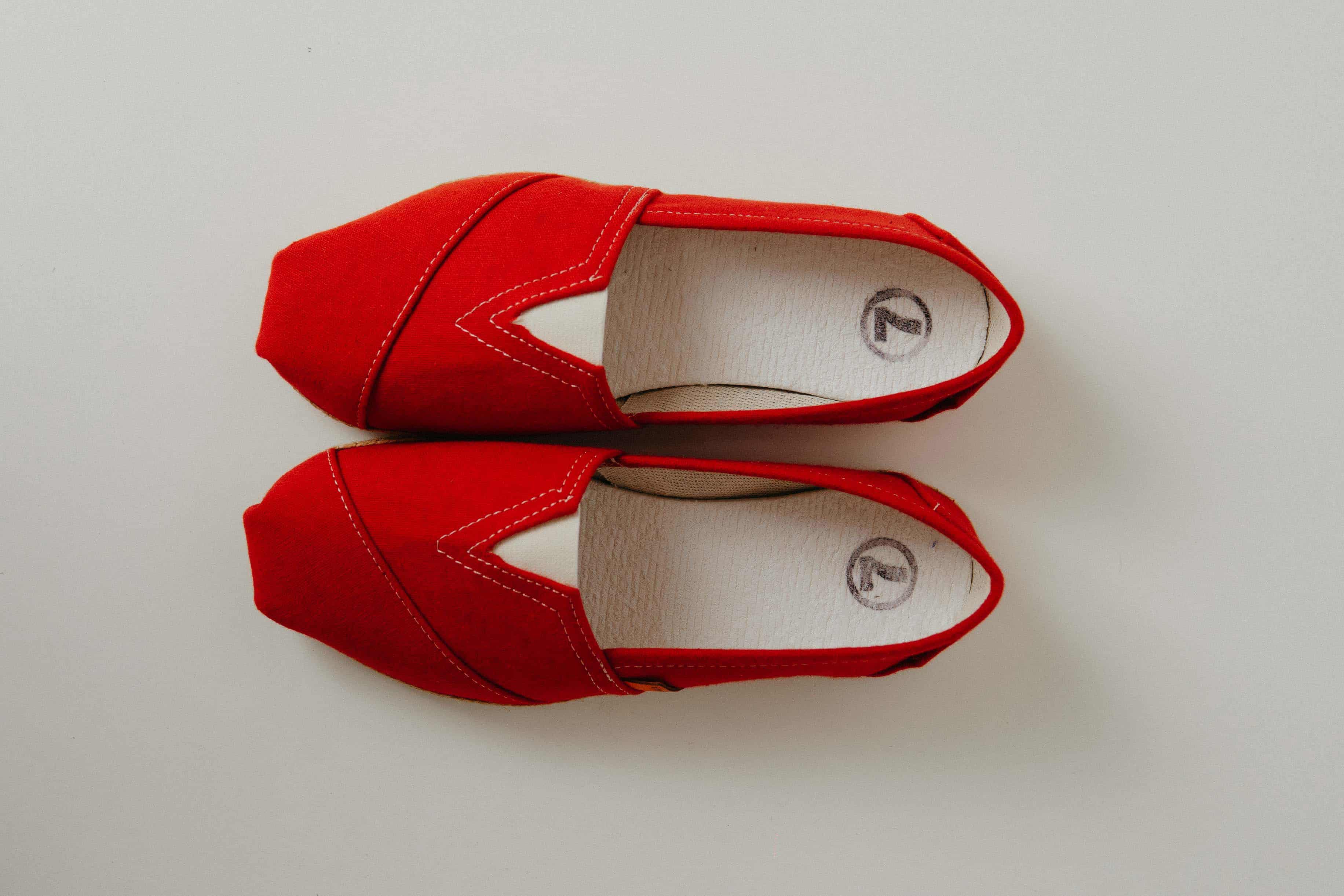 Alpargata Clásica Roja Sustentable