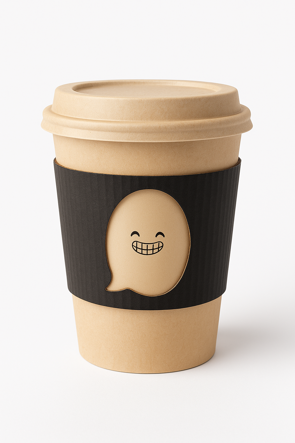 Vaso para café Wafflegg® 12 oz con fajilla y tapa