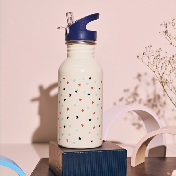 Yoko Design vaikiška gertuvė su šiaudeliu, STARS, 500 ml