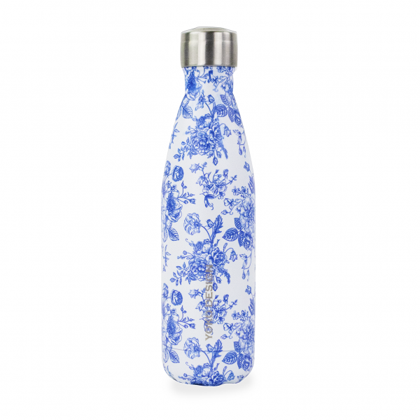 Yoko Design nerūdijančio plieno gertuvė, TOILE DE JOUY BLUE, 500 ml