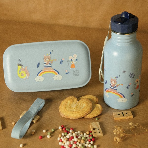 Yoko Design vaikiškas nerūdijančio plieno buteliukas, ANIMAL JAZZ, 500 ml