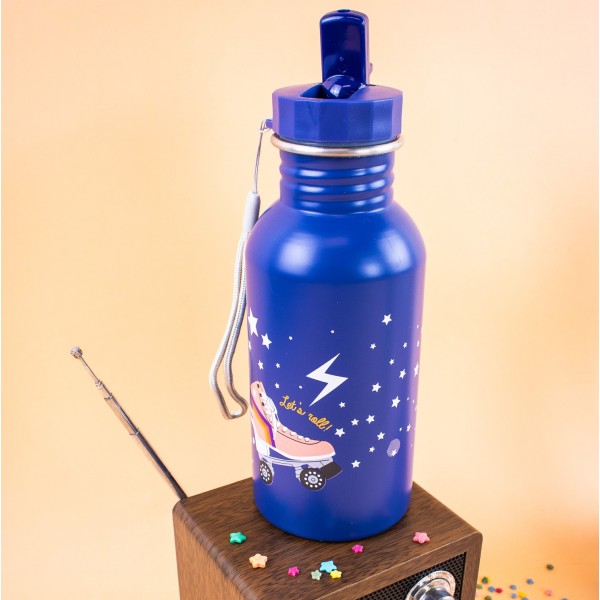 Yoko Design vaikiškas nerūdijančio plieno buteliukas, LET'S ROLL, 500 ml
