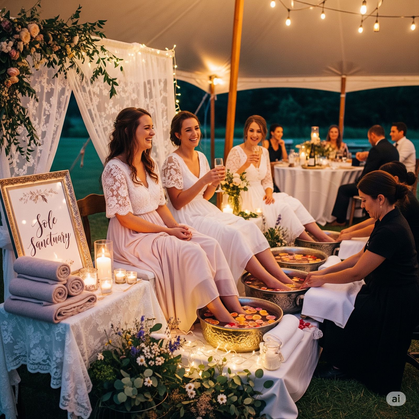 Serviço de Spa para Pés seus convidados