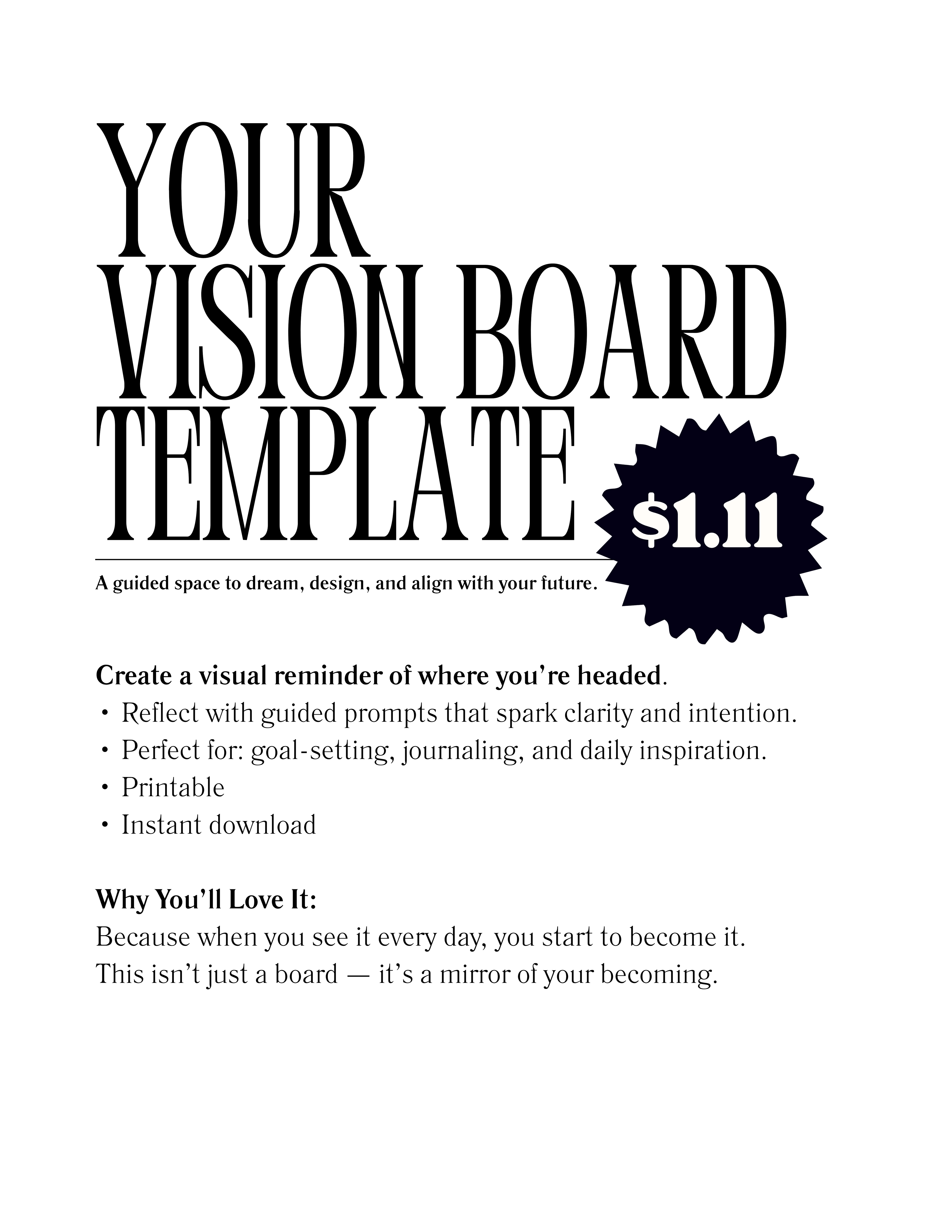 Vision Board Template