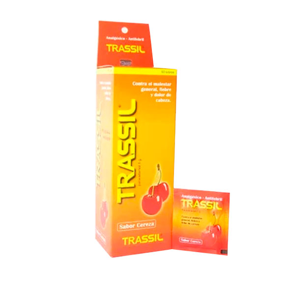 Trassil X sobre Paracetamol 1g Sabor Cereza 