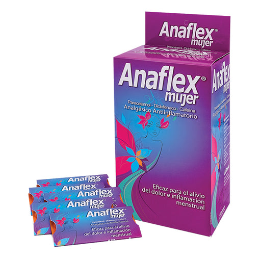 Anaflex mujer (Paracetamol 500mg,Diclofenaco sódico 50mg,Cafeína 30mg)