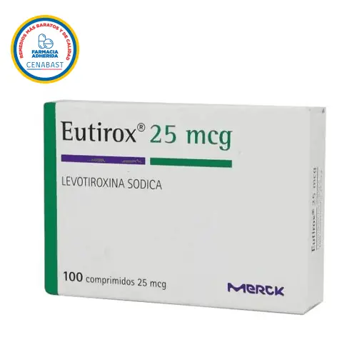 Eutirox 25 mcg X Tableta Levotiroxina Sodica