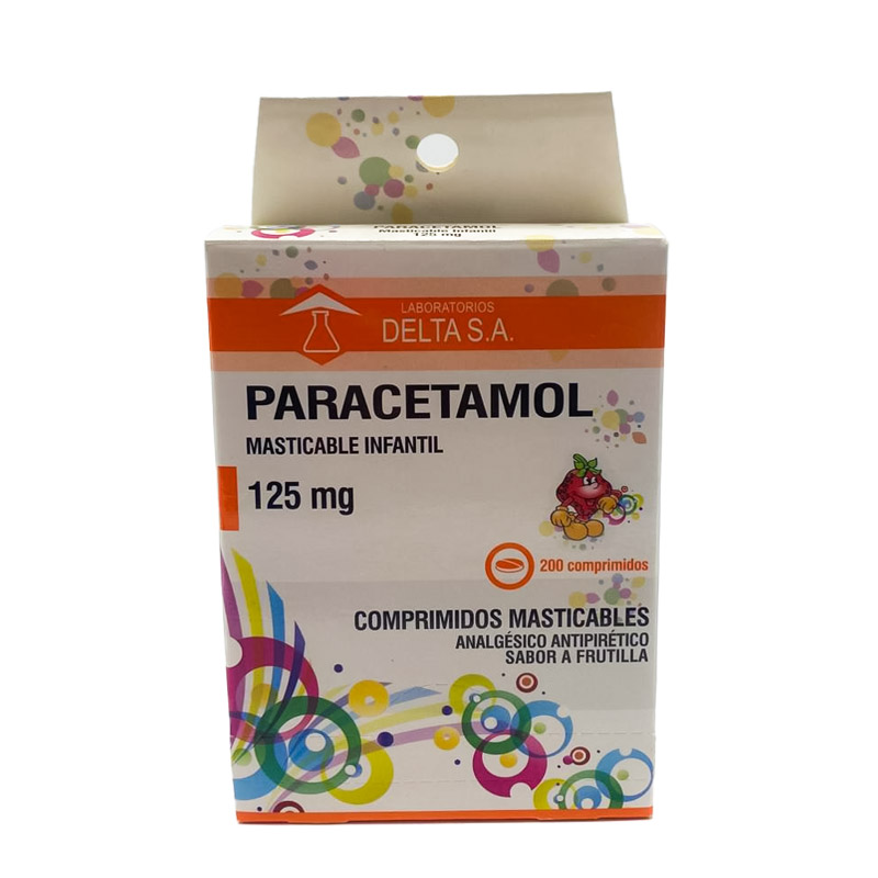 Paracetamol 125 Mg X tableta masticable infantil