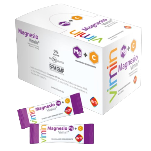Magnesio Vimin X Sobre _ Magnesio 131.74 mg, Vitamina C 500 mg