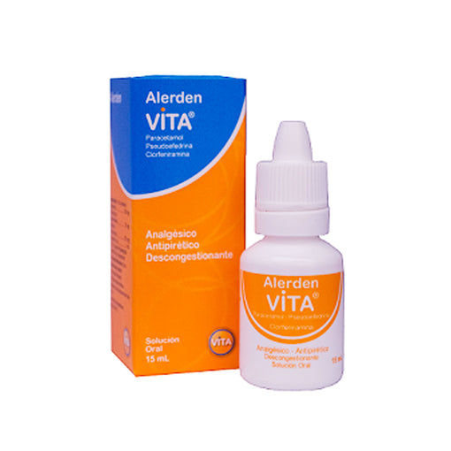Alerden Gotas X 15Ml Paracetamol Pseudoefedrina clorfeniramina
