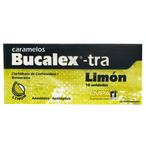 Bucalex-tra Limón X pastilla masticable Benzocaína clorhexidina