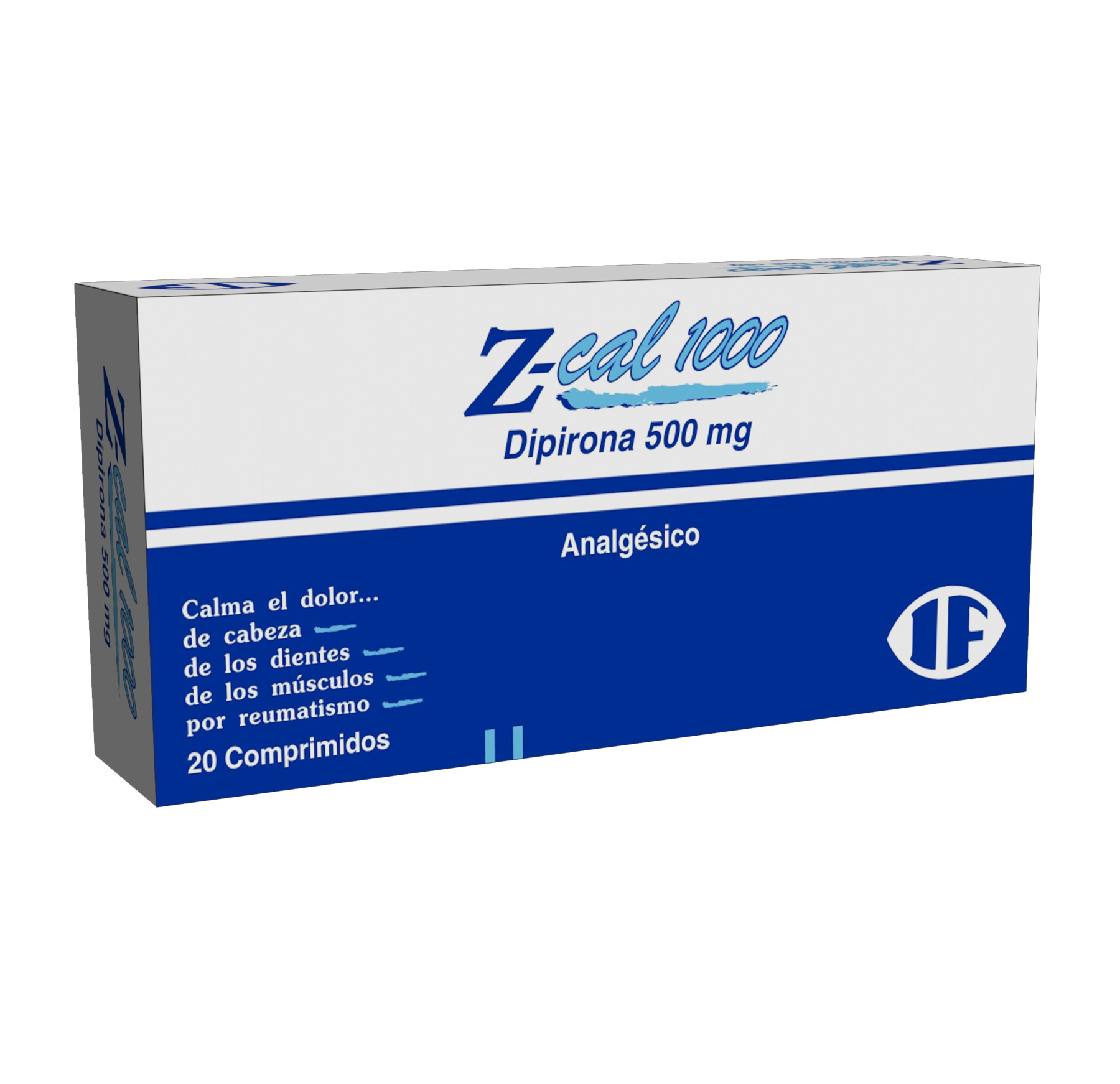 Z-cal 1000 X Comprimido Dipirona 500 mg