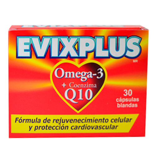 Evixplus X Capsula Blanda / Omega 3-Coenzima Q10 