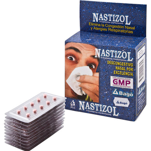 Nastizol X Comprimido (Pseudoefedrina 60 mg, Clorfeniramina 4 mg)