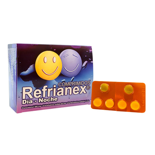 Refrianex Noche Dia 3 Unidades X Blister D isoefedrina 60 mg Paracetamol 500mg clorfeniramina 4mg