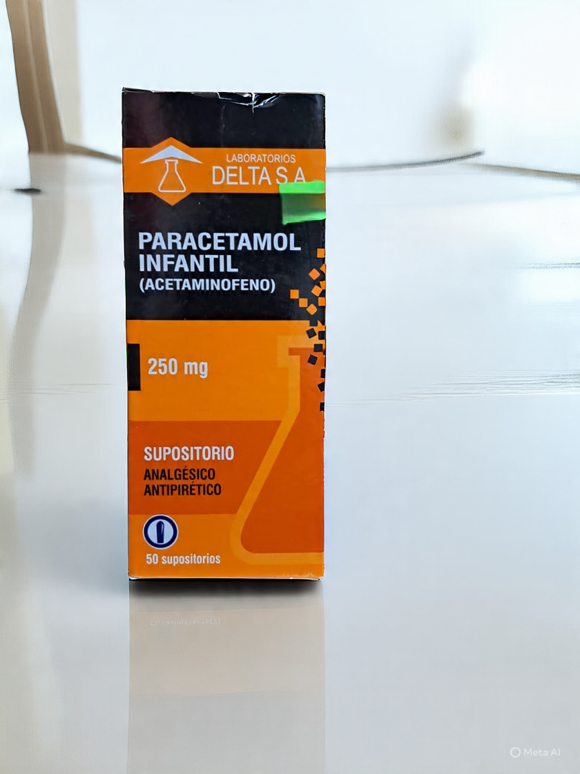 Paracetamol Infantil 250 mg, Benzoato de Sodio X Supositorio