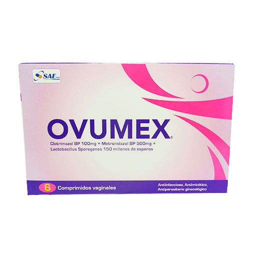 Ovumex X Ovulo / Clotrinazol 100Mg-Metronidazol 500Mg-Lactobacillus