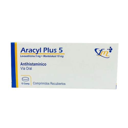 Aracyl Plus 5 X tableta Levocetirizina 5 mg Y Montelukast 10 mg