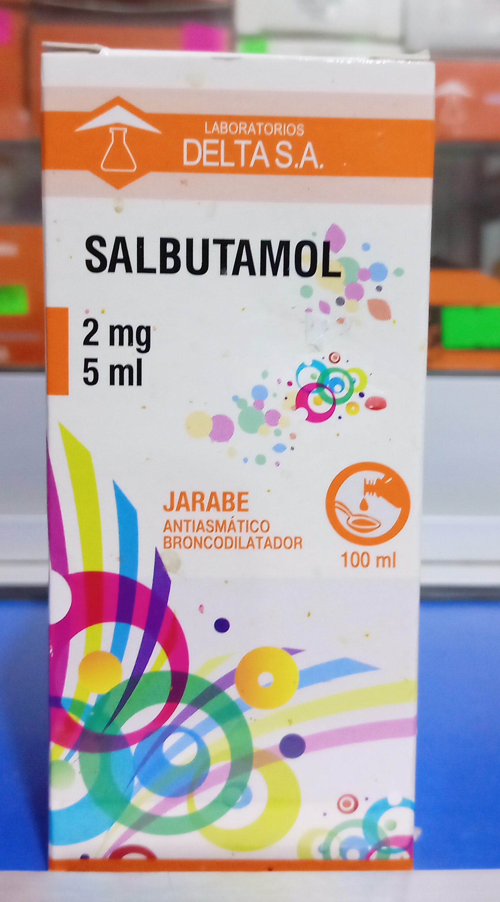 Salbutamol 2 mg jarabe X 100 ml