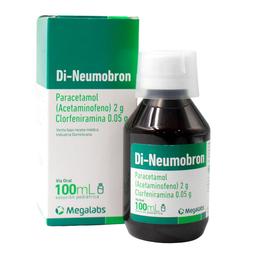 DiNeumobron Pediatrico jarabe X 100Ml Paracetamol/Acetaminofeno 2g/Clorfenamina 0.05g