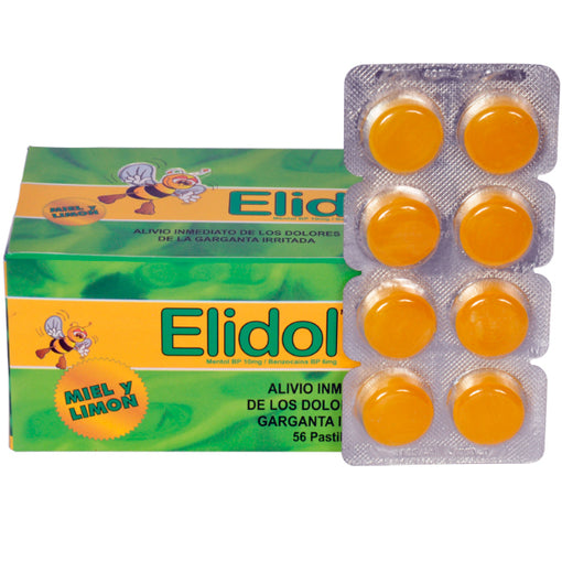 Elidol Miel y Limón X pastilla lidocaina