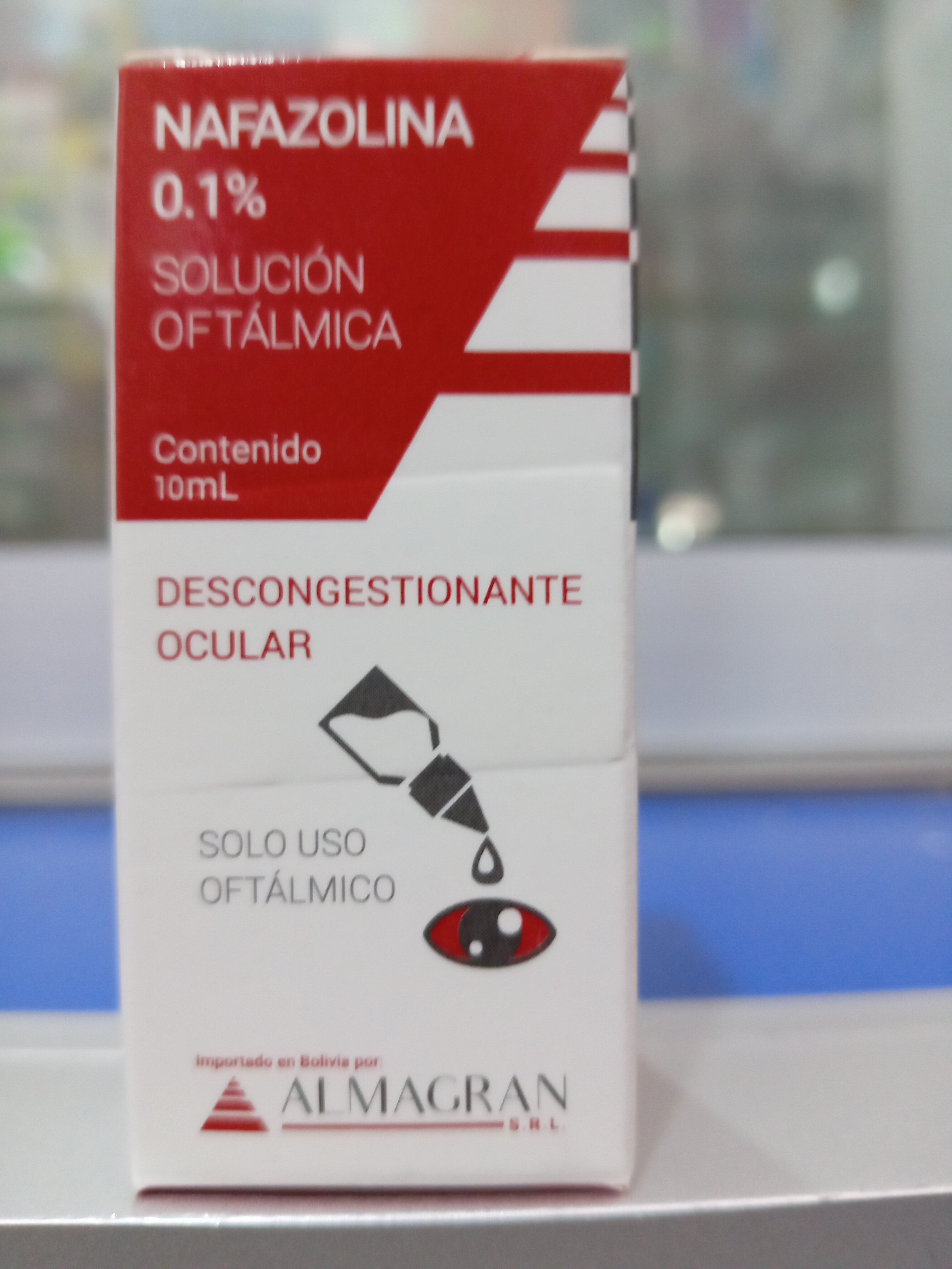 Nafazolina 0.1% Gotas X 10 ml Solución Oftálmica