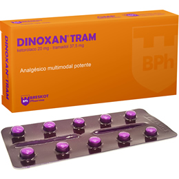 DINOXAN TRAM X comprimido Ketorolaco 20 Tramadol 37.5  