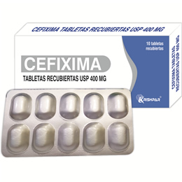 Cefixima X Tabletas cefixima 400 mg