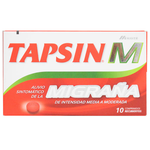 Tapsin M X Comprimido Paracetamol 500 mg ácido Acetilsalicilico 250 mg cafeína 65 mg