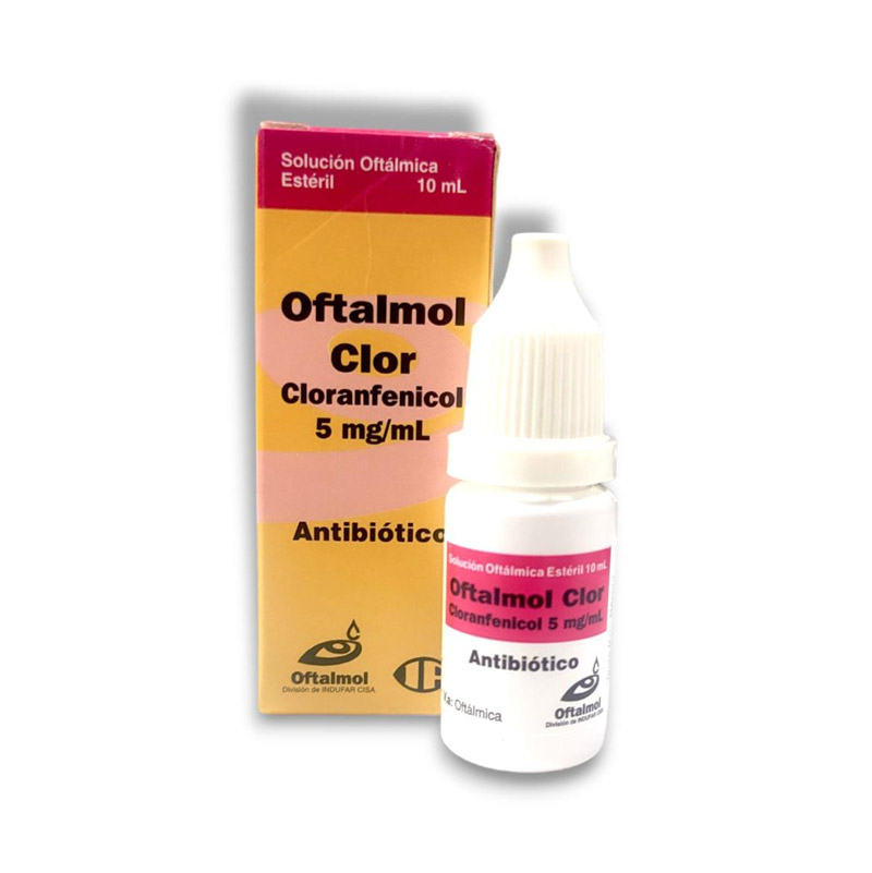 Oftalmol Clor gotas X 10 ml Cloranfenicol 5 mg/mL
